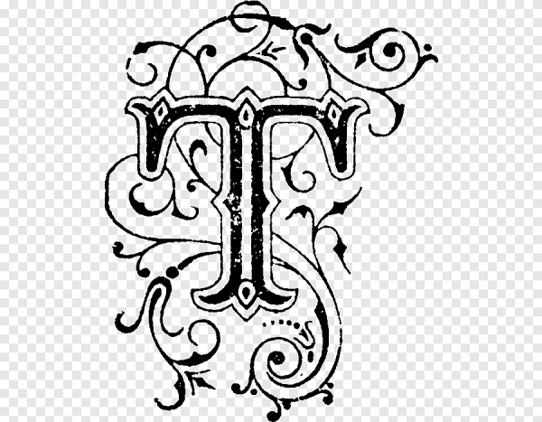Декоративная буква т