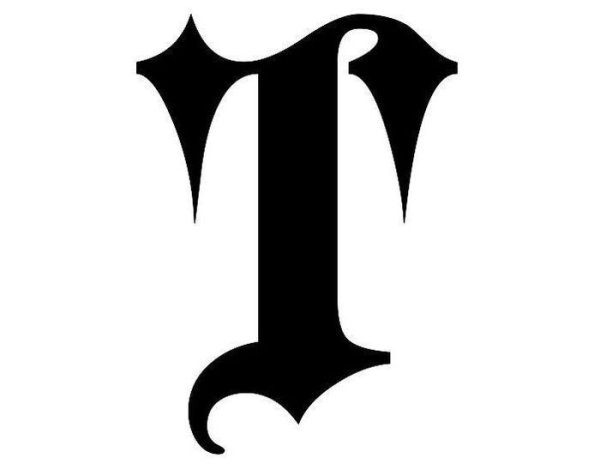 Готическая буква t