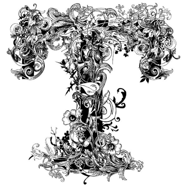 Стилизация буквы т