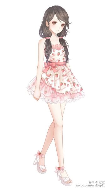 Мультяшные девочки с одеждой