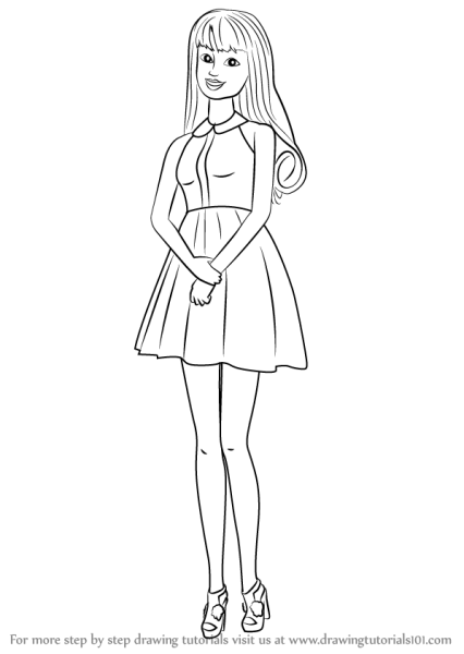 Модные платья для детей рисования