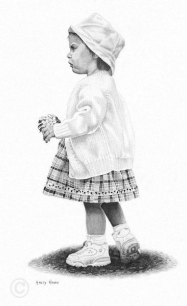 Рисунок ребёнка карандашом в полный рост