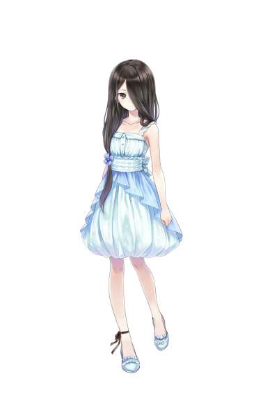 Нарисованаядевочка с длинными волосами