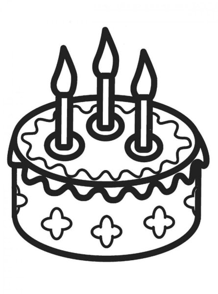 Кусок торта со свечкой вектор