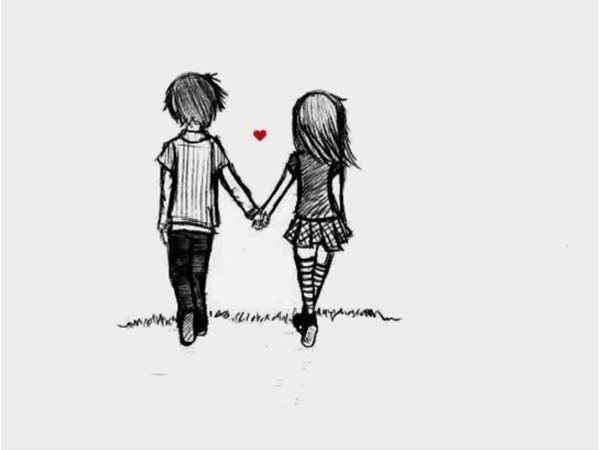 Любовные рисунки для срисовки для начинающих