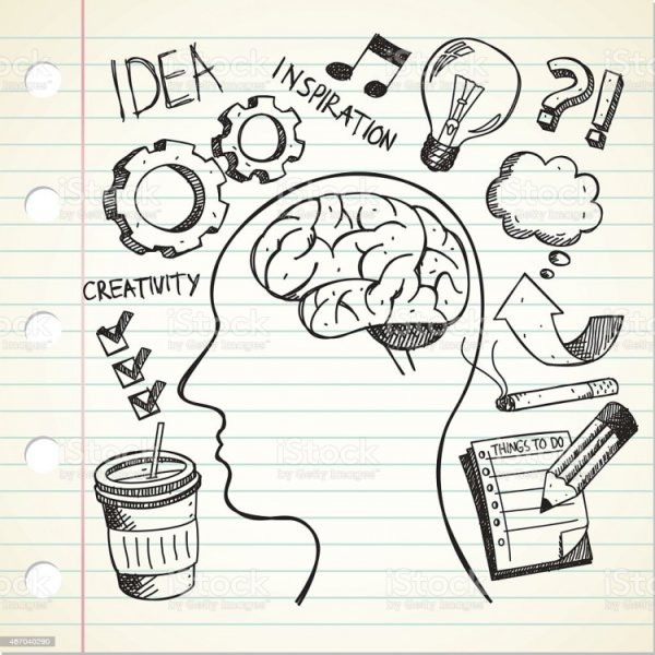 Стикеры для ежедневника черно белые