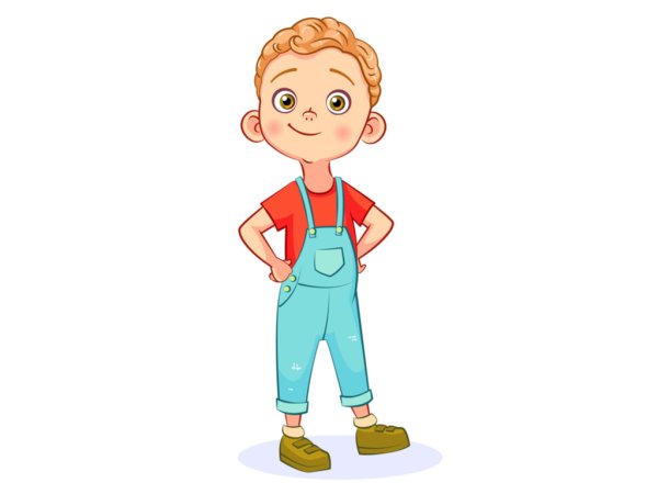 Мальчик в полный рост мультяшный