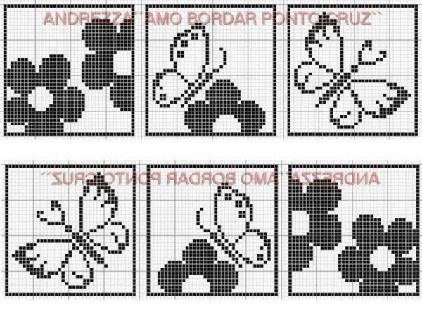 Схемы жаккардовых узоров спицами кошки