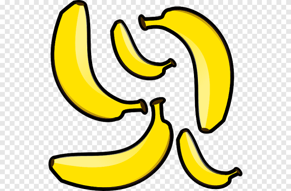 Банан мультяшный