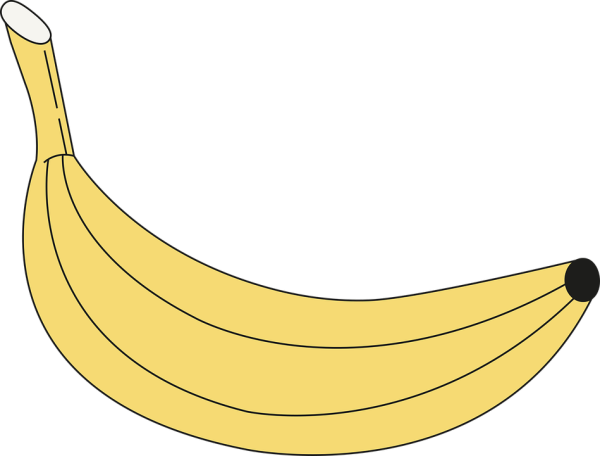 Шаблон банана для аппликации