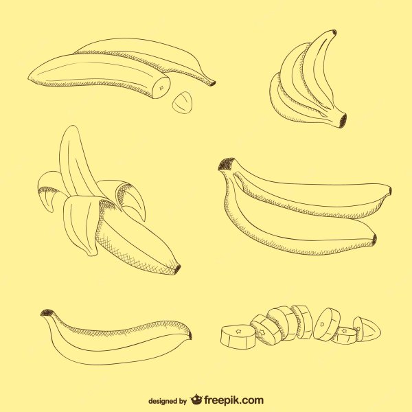 Развертка банана