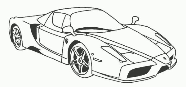 Разукрашки машинки Феррари