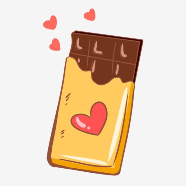 Рисунок шоколадки для срисовки