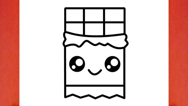 Раскраска шоколадка