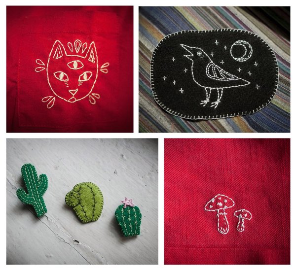 Минималистическая вышивка