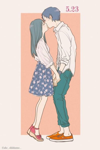 Девушка выше парня аниме