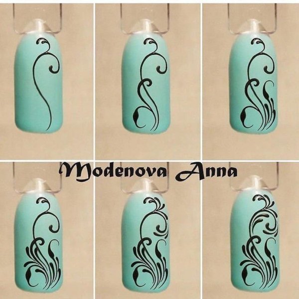 Несложные рисунки на ногтях пошагово