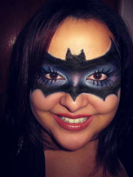Макияж на Хэллоуин летучая мышь