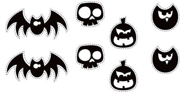 Шаблон для аквагрима на Хэллоуин