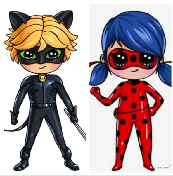 Леди баг для рисования