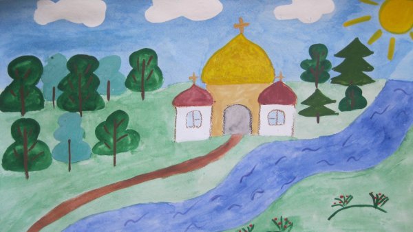 Рисование на тему Родина