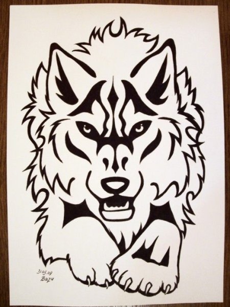 Дракон для выжигания по дереву