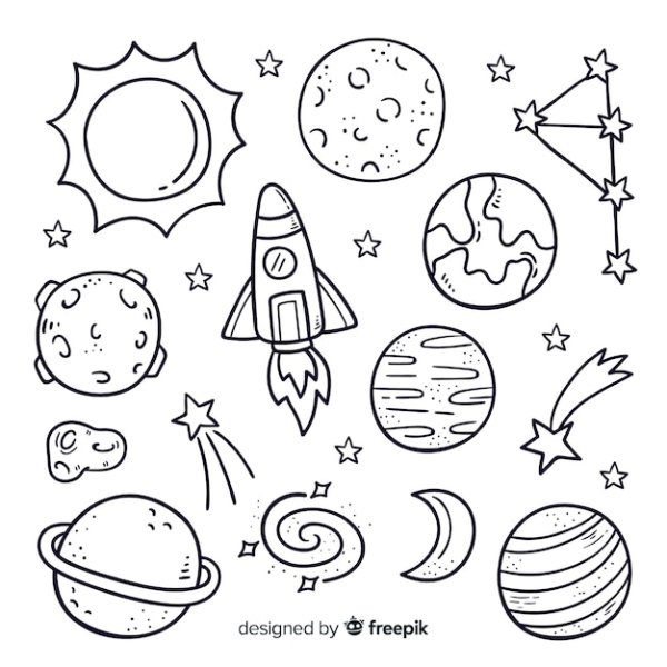 Маленькие планеты рисунки