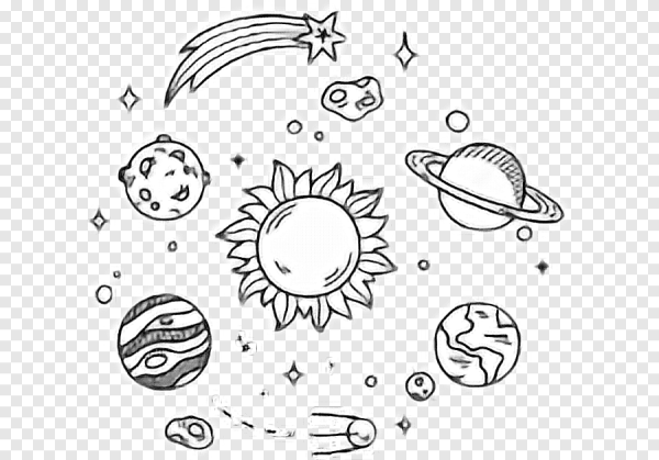 Планета рисунок дудл