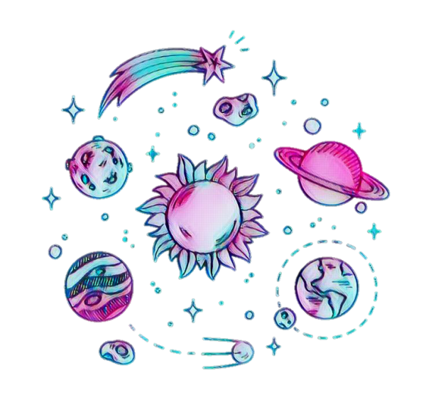 Планеты Минимализм эскиз