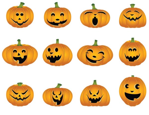 Рожицы для тыквы