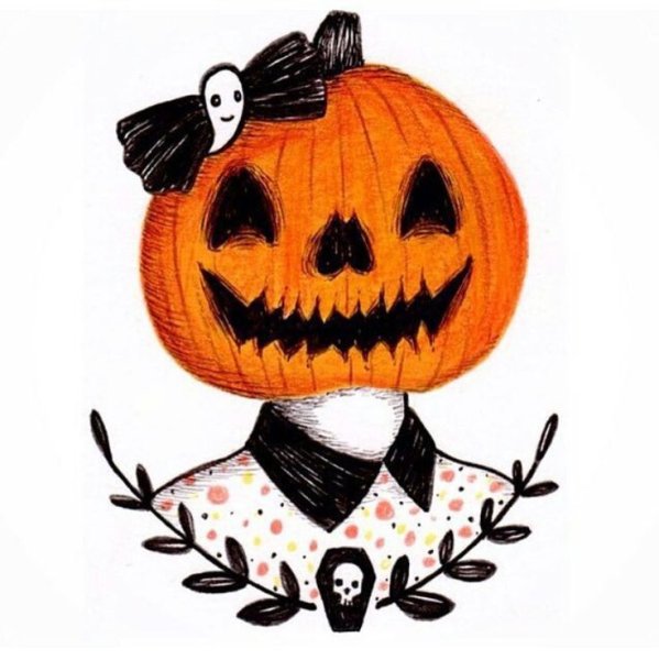 Векторная тыква на Хэллоуин