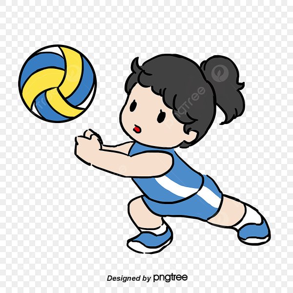 Волейболист рисунок для детей