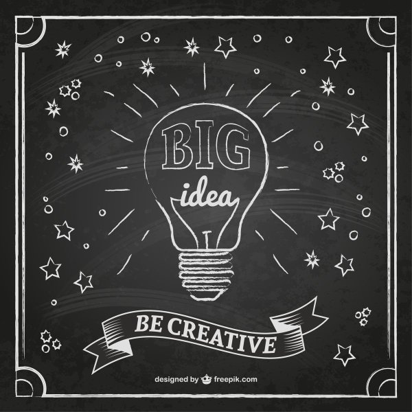 Книга мелом на доске