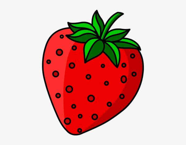 Рисование для детей клубника