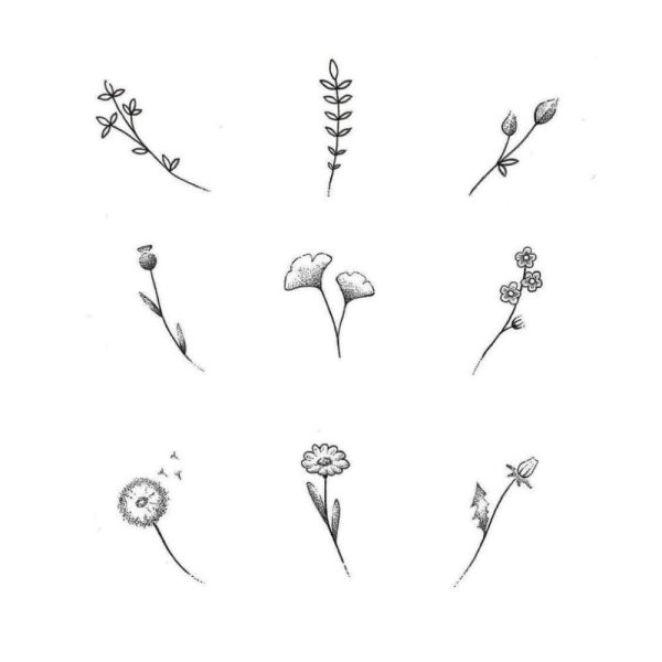 Эскизы маленьких тату