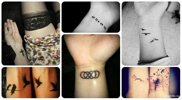 Лёгкая тату на руке маленькая
