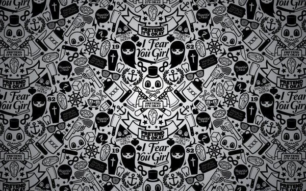 Череп с узорами