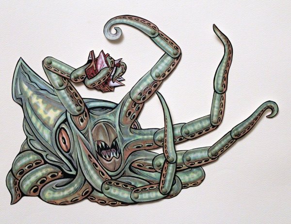 Гигантский кальмар Кракен