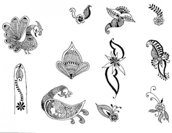 Прикольные тату хной