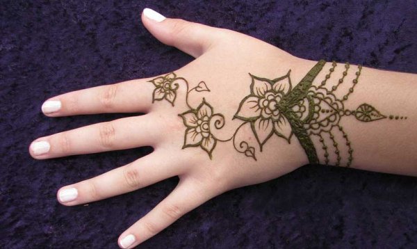 Тату хной маленькие