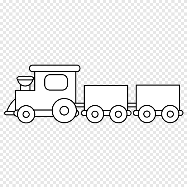 Вагончики раскраска для детей