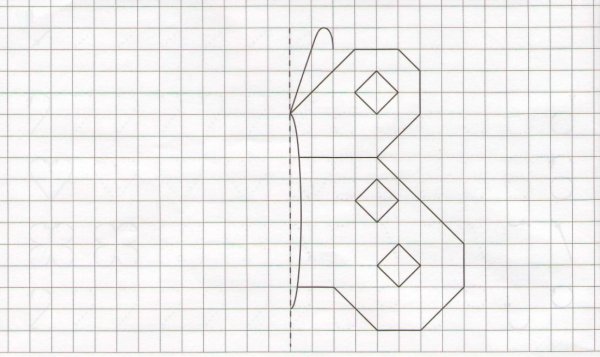 Рисунки по клеточкам в тетради ручкой