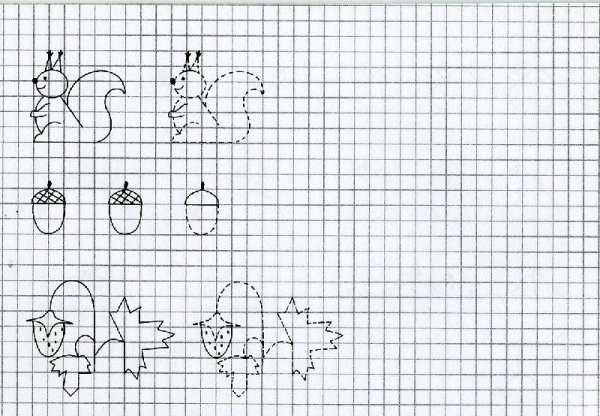 Клеточки рисунок тетрадный