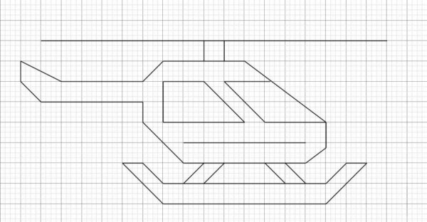 Рисунки по клеткам карандашом