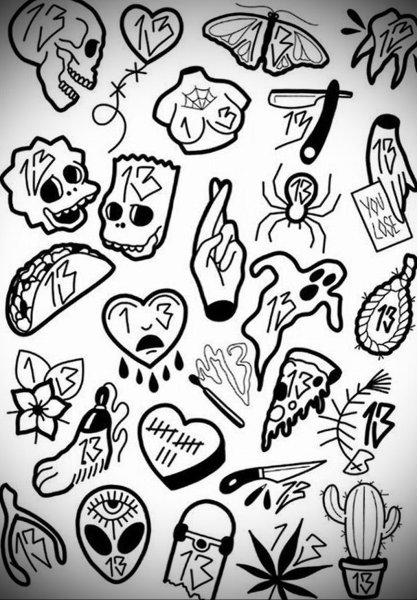 Крутые маленькие рисунки