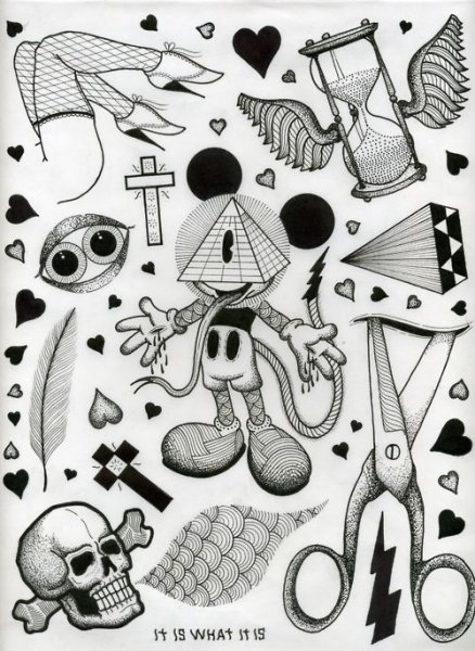 Маленькая тату эскиз