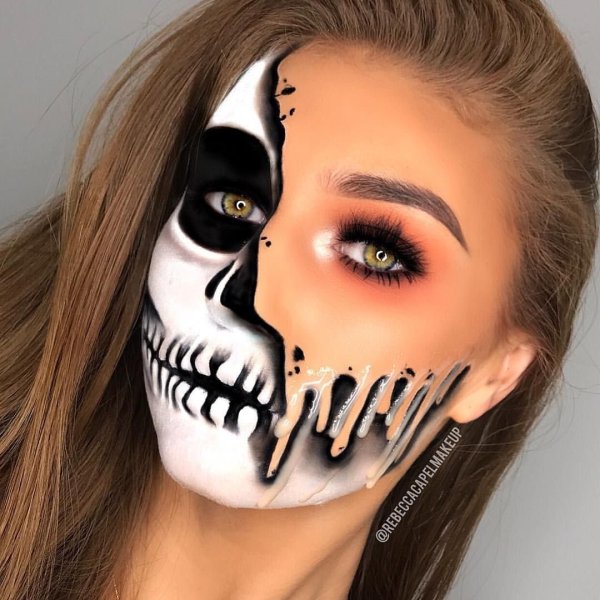 Креативный макияж на Хэллоуин