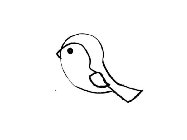 Как нарисовать воробья легко