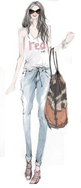 Модные девочки мультяшные