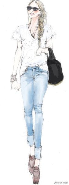 Нарисовать девушку в топике